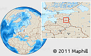 Shaded Relief Location Map of Rouge, highlighted parent region