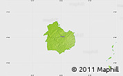 Physical Map of Rouge, single color outside