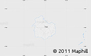 Silver Style Map of Rouge, single color outside
