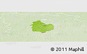 Physical Panoramic Map of Rouge, lighten