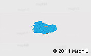 Political Panoramic Map of Rouge, cropped outside