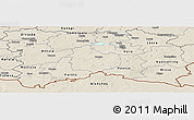 Shaded Relief Panoramic Map of Rouge