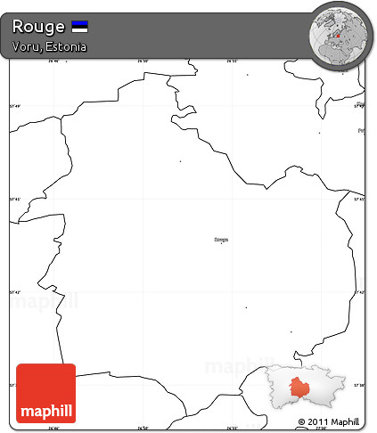 Blank Simple Map of Rouge