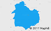 Political Simple Map of Rouge, single color outside