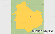 Savanna Style Simple Map of Rouge, single color outside