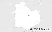 Silver Style Simple Map of Rouge