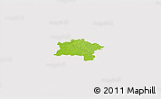 Physical 3D Map of Urvaste, cropped outside