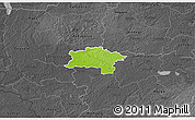 Physical 3D Map of Urvaste, darken, desaturated