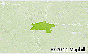 Physical 3D Map of Urvaste, lighten