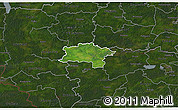 Satellite 3D Map of Urvaste, darken