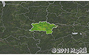 Satellite 3D Map of Urvaste, darken, semi-desaturated