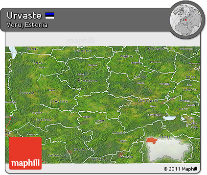 Satellite 3D Map of Urvaste