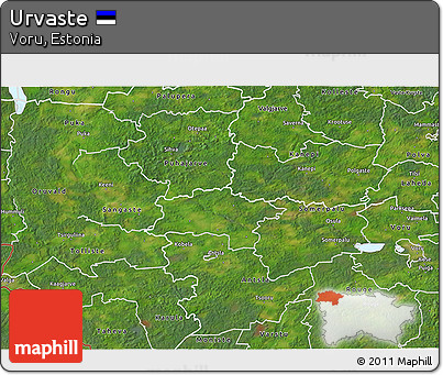 Satellite 3D Map of Urvaste