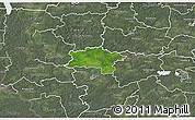 Satellite 3D Map of Urvaste, semi-desaturated