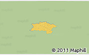 Savanna Style 3D Map of Urvaste, single color outside