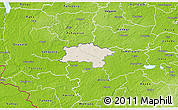 Shaded Relief 3D Map of Urvaste, physical outside