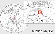 Blank Location Map of Urvaste, highlighted country, highlighted parent region