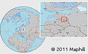 Gray Location Map of Urvaste