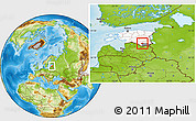 Physical Location Map of Urvaste, highlighted country, highlighted parent region