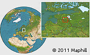 Satellite Location Map of Urvaste