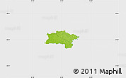 Physical Map of Urvaste, single color outside