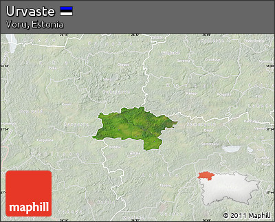 Satellite Map of Urvaste, lighten