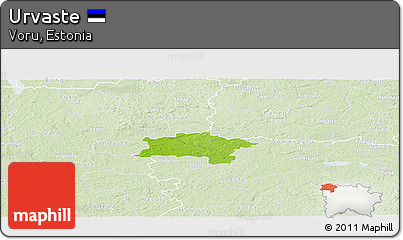 Physical Panoramic Map of Urvaste, lighten