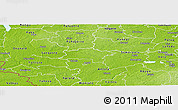 Physical Panoramic Map of Urvaste