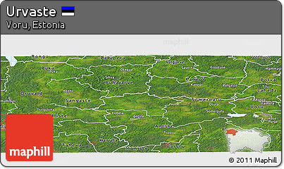 Satellite Panoramic Map of Urvaste