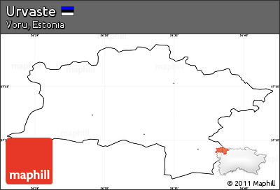 Blank Simple Map of Urvaste, cropped outside, no labels