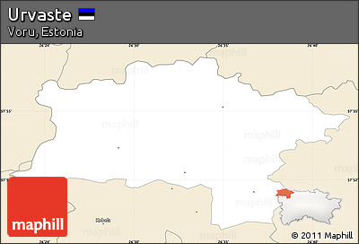 Classic Style Simple Map of Urvaste