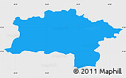 Political Simple Map of Urvaste, single color outside