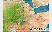 Satellite 3D Map of Ethiopia