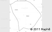 Blank Simple Map of Addis Ababa, cropped outside