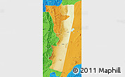 Physical Map of Afar_Five, political outside