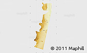 Physical Map of Afar_Five, single color outside