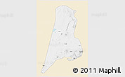 Classic Style 3D Map of Afar_Three, single color outside