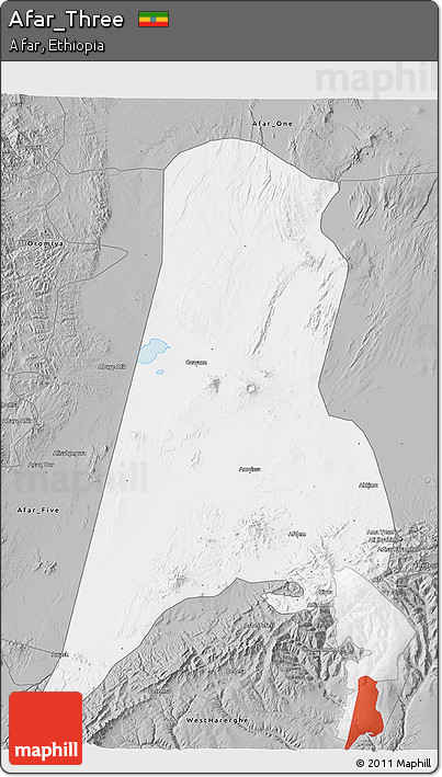 Gray 3D Map of Afar_Three