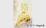 Physical 3D Map of Afar_Three, lighten