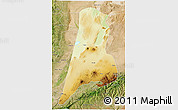 Physical 3D Map of Afar_Three, satellite outside