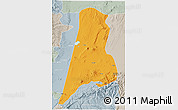 Political 3D Map of Afar_Three, lighten, semi-desaturated