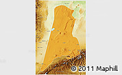 Political 3D Map of Afar_Three, physical outside