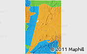 Political 3D Map of Afar_Three
