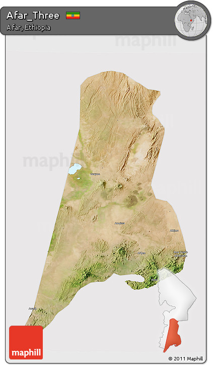 Satellite 3D Map of Afar_Three, cropped outside
