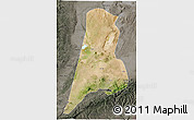 Satellite 3D Map of Afar_Three, darken, semi-desaturated