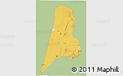 Savanna Style 3D Map of Afar_Three, single color outside