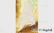 Shaded Relief 3D Map of Afar_Three, physical outside