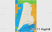 Shaded Relief 3D Map of Afar_Three, political outside