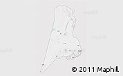 Silver Style 3D Map of Afar_Three, single color outside