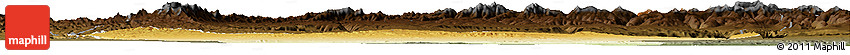 Physical Horizon Map of Afar_Three, darken